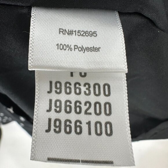 Lucky Brand Star Print Mini Dress M Long Bell Sleeves A Line Black - Picture 12 of 12